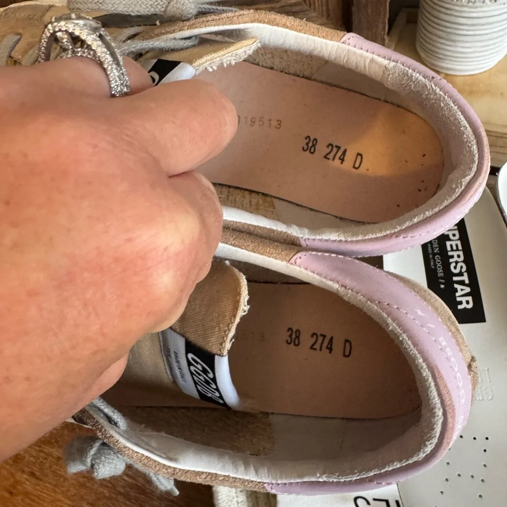 NIB golden goose superstars neutral 38/8 - Picture 9 of 11